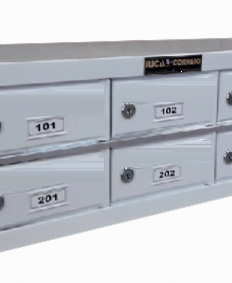 Armário Porta-Objetos em Aço com pintura