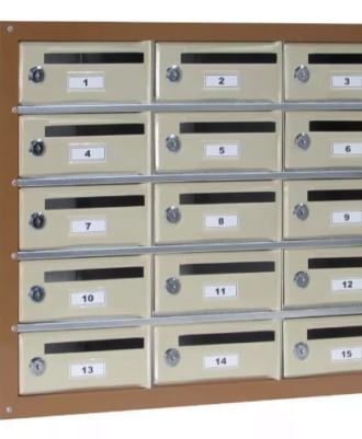 Caixa de Correio para Condomínio em Aço c/ Pintura Modelo 3005 Caixa de correspondência com pintura