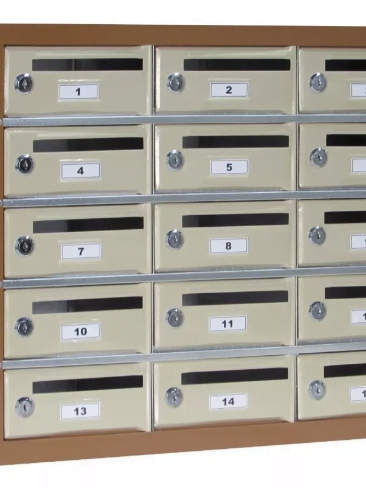 Caixa de Correio para Condomínio em Aço c/ Pintura Modelo 3005