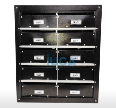 COVER-Caixa-de-Correio-IUCA-em-Aco-com-Pintura-para-Muro-e-Embutir-cor-preta-Modelo-3004B-Frente