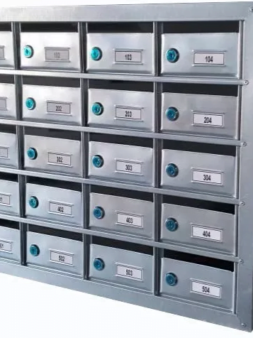 Caixa de Correio para Condomínio em Aço Galvalume c/ Pintura Modelo 4008