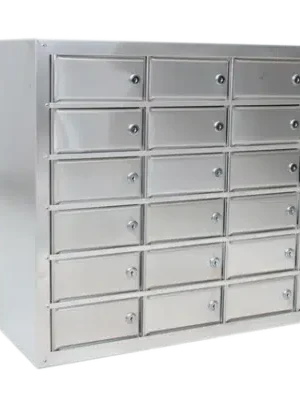 Armário Porta-Objetos em Alumínio c/ Pintura Modelo 2004GVP