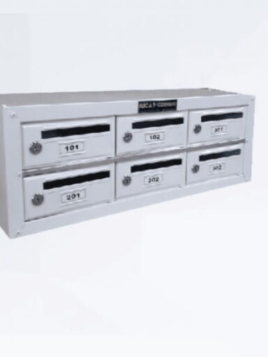 Caixa de Correio para Condomínio em Alumínio Fosco Modelo 2004