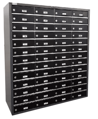 Modelo-3002GV-52-4x13-frente-com-fechadura Porta-Objetos Alumínio com Pintura Eletrostática